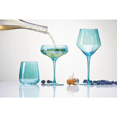 Chelsea Iridescent Optic Wine Glass