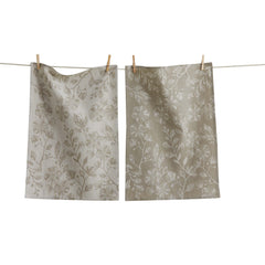 Canyon Print Floral Dishtowel, Set Of 2