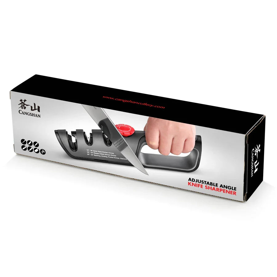 Cangshan 3 Stage Adjustable Knife Sharpener + Scissor Sharpener