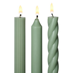 Assorted Tapers 3pk Hinoki Sage