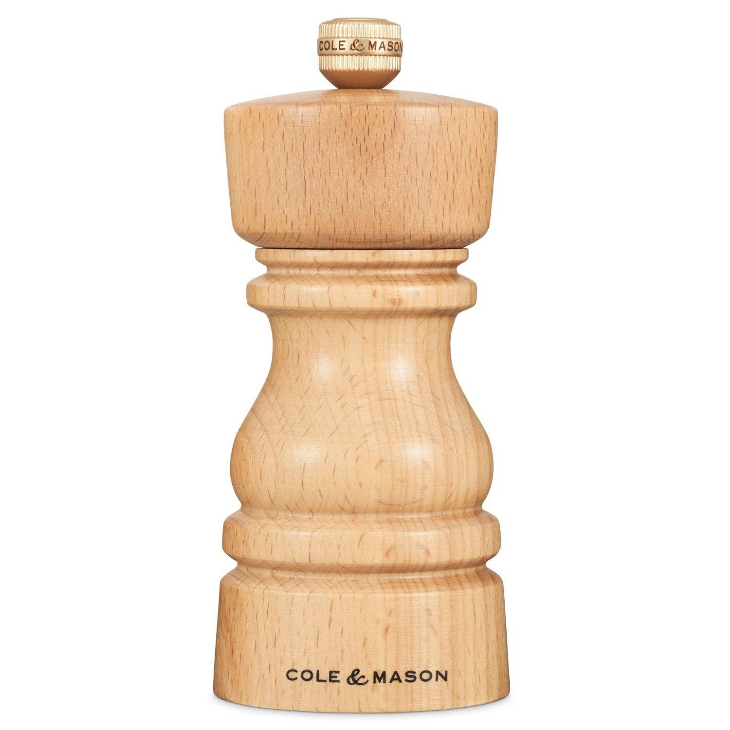 Cole & Mason London Natural Beech Salt & Pepper Mills