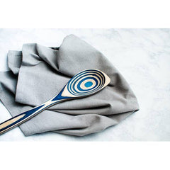 12" Blue Pakka Wood Corner Spoon