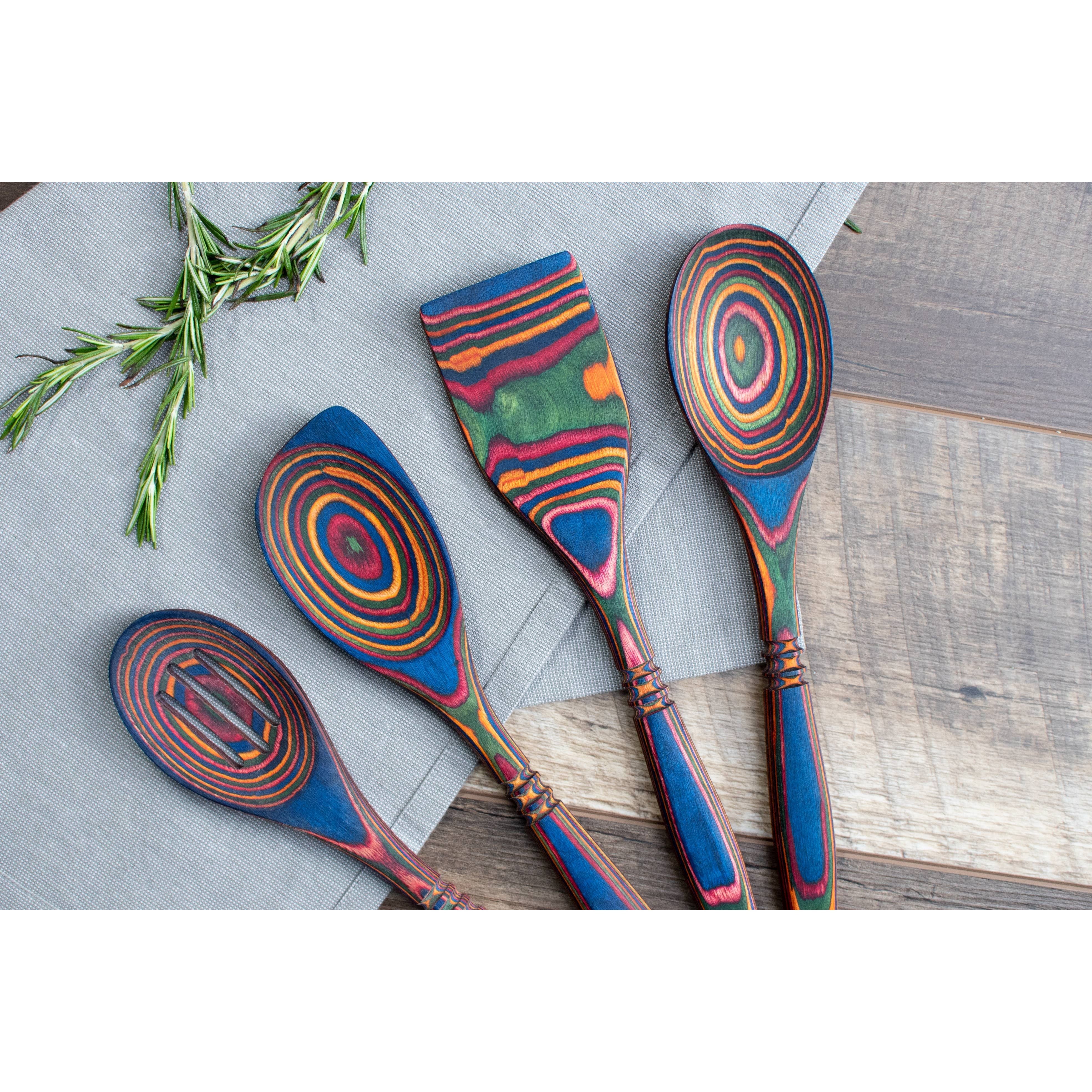 12" Rainbow Pakka Slotted Spoon