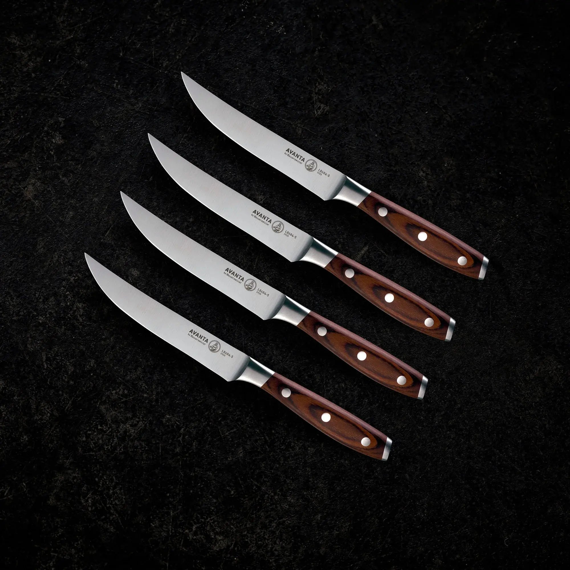 Avanta 4 Piece Pakkawood Steak Knife Set