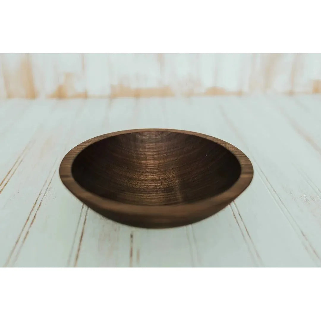 7 inch Walnut Bowl with Bee's Oil Finish DT