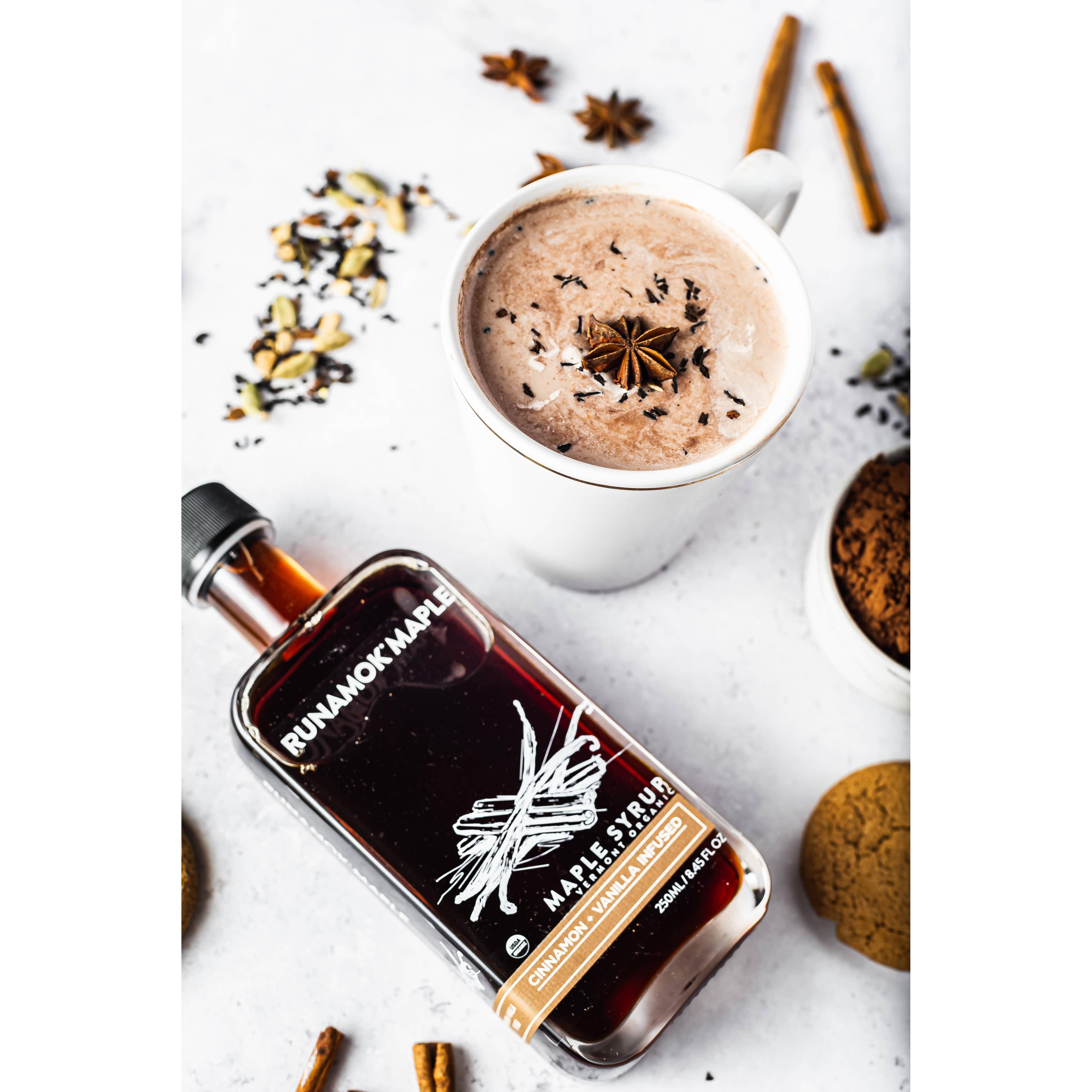Cinnamon + Vanilla Infused Maple Syrup 250ml