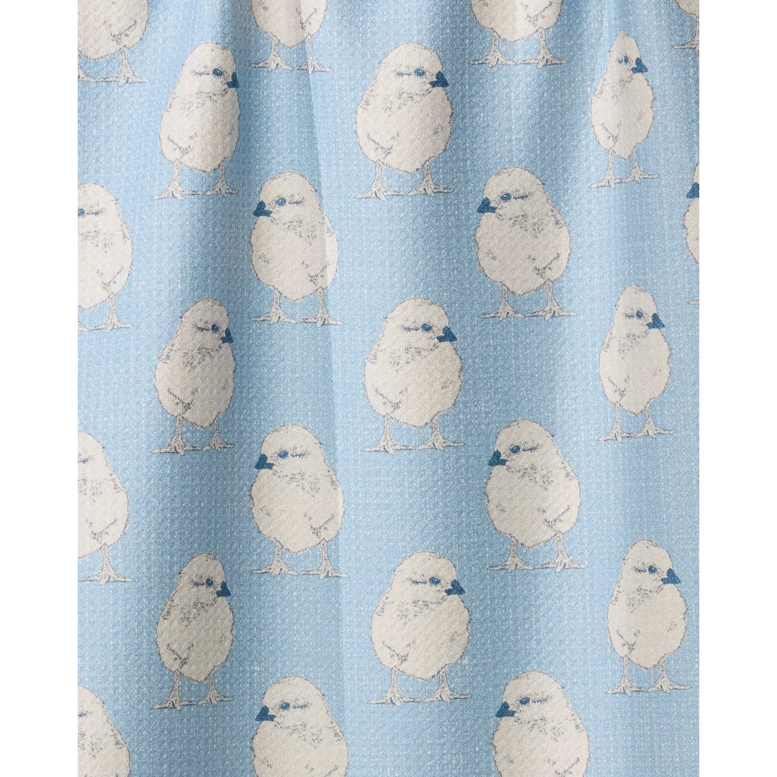 Chickadee Geometry Tea Towel